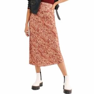 Free People animal print Normani midi skirt